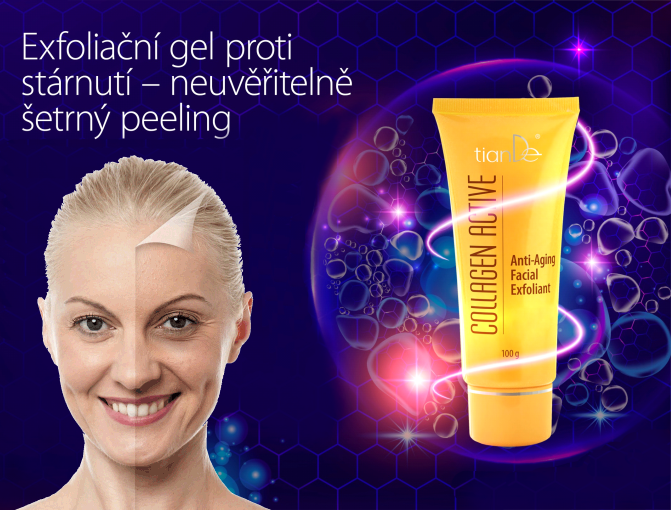 Exfoliant na obličej proti projevům stárnutí Collagen Active